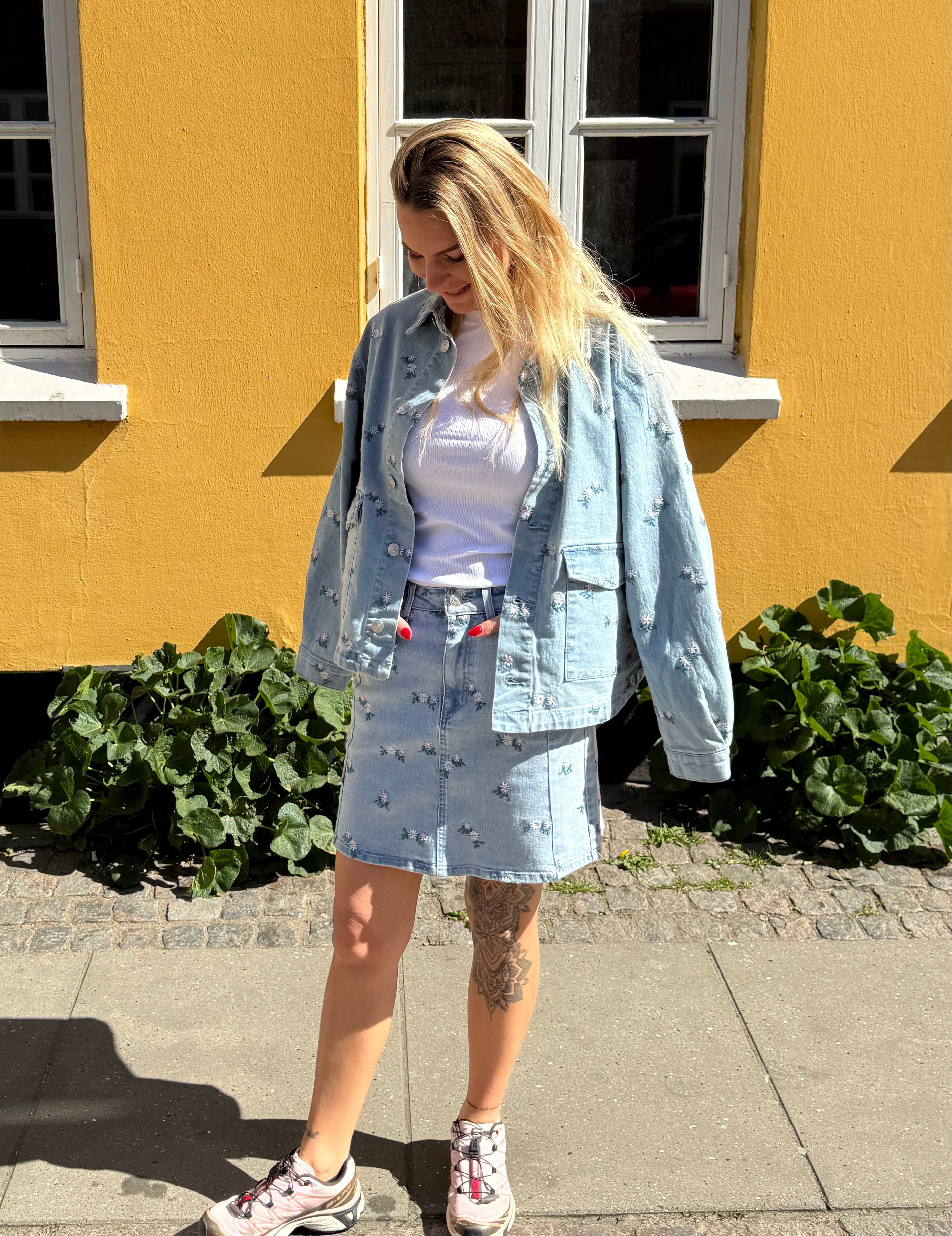 PCFLORA Denim Shirt - Light Blue Denim